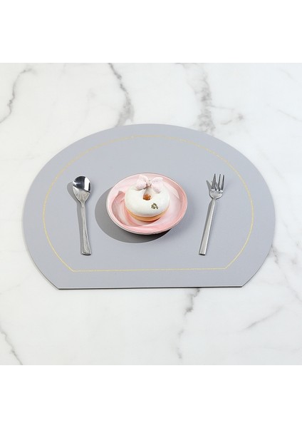 2CD-51026-009 Iskandinav Tarzı Kaymaz Mutfak Placemat Masa Mat Modern Ev Dekor Çift Taraflı Pu Deri Katı Ped Bulaşık Kahve Fincanı Kupa Altlığı (Yurt Dışından) indirimleri