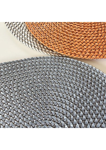 P Oval 6pcs Paket: 4.pp Set Isı Yalıtımı Kaymaz Placemat Yemek Masası Kase Bulaşık Pedi Mat Su Geçirmez Set De Masa Mutfak Placema (Yurt Dışından)