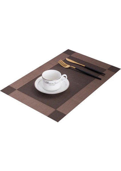 B 45X30 cm Pvc Yıkanabilir Placemats Yemek Masası Mat Kaymaz Placemat Seti Mutfak Aksesuarları Bardak Altlığı Şarap Pedi Bardak Altlığı Seti (Yurt Dışından)