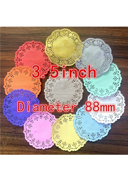 3.5 Inç Kırmızı 100 Adet Yuvarlak Resim Gösterdiği Gibi 100 Adet 3.5 Inç 4.5 Inç 5.5 Inç Yuvarlak Pembe Altın Kağıt Dantel Danteller Kek Placemat Parti Hediye Dekorasyon Için (Yurt Dışından)