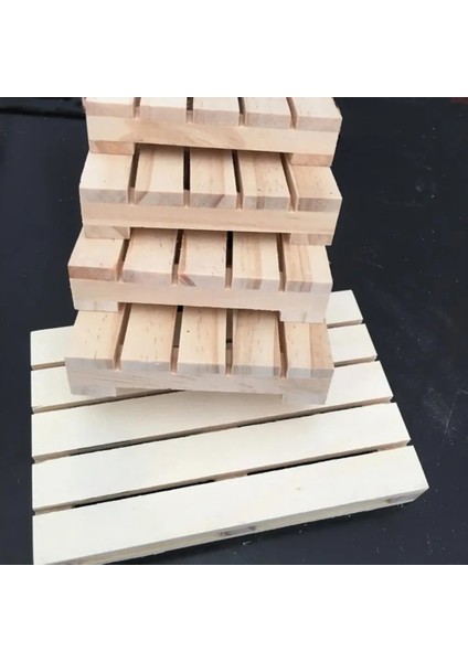 Ahşap Renk Palet Coaster Gıda Mat Doğal Ahşap Viski Kokteyl Içecekler Palet Masaüstü Süs Placemats Masa Dekorasyon (Yurt Dışından)