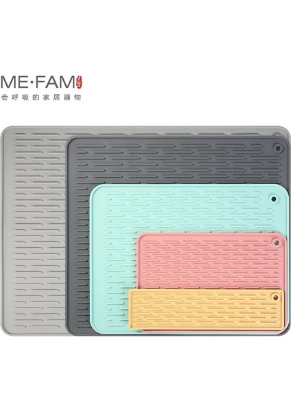 Pembe L 40X30CM Silikon Drenaj Mat Bulaşık Kase Bardak Kurutma Pedi Anti-Sıcak Kaymaz Trivet Tencere Mat Mutfak Tezgahı Lavabo Paspasları Placemat Coaster (Yurt Dışından) fiyatları