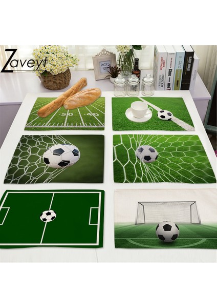 LE1342 32X42CM Futbol Servis Altlıkları Oyun Alanı Strateji Taktik Son Bölge Touchdown Spor Yarışma Teması Keten Servis Altlıkları Yemek Masası (Yurt Dışından) fiyatları