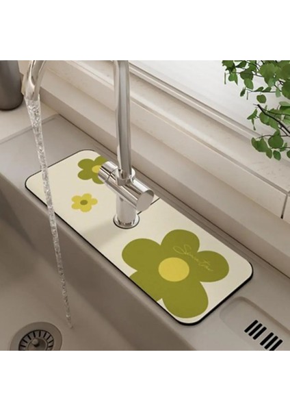 D Musluk Sıçrama Mat Çamur Lavabo Sıçrama Koruması Aşınmaya Dayanıklı Uygun Büyük Su Emme Hızlı Kuruyan Diatom Mutfak Malzemeleri (Yurt Dışından) modelleri