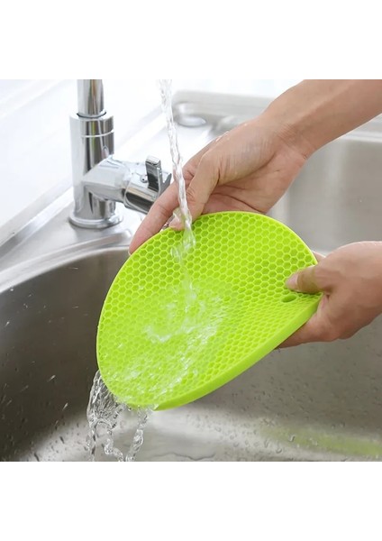 Gri 220MM Çok Fonksiyonlu Yuvarlak Isıya Dayanıklı Silikon Mat Bardak Bardak Kaymaz Pot Tutucu Masa Placemat Mutfak Aksesuarları Aracı (Yurt Dışından) fiyatları