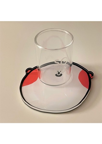 03 Sevimli Karikatür Akrilik Coaster Basit Su Geçirmez Ped Yüksek Sıcaklık Kase Ped Masaüstü Dekorasyon Masa Mat (Yurt Dışından)