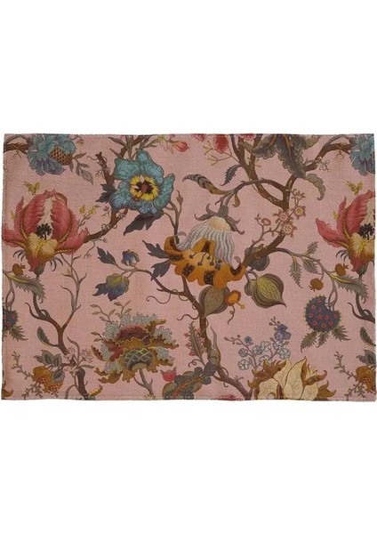 PM-156 46CMX33CM Retro Bitki Desenleri Masa Peçetesi Yalıtım Placemat Pamuk Keten Ped Masa Mat Mutfak Aksesuarları Dekorasyon Ev Ped Coaster (Yurt Dışından)