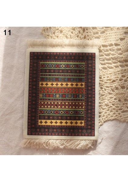 11 9X11 cm El Yapımı Bohemian Püskül Masa Mat Ins Farsça Retro Kaymaz Yemek Masası Mat Mutfak Aksesuarları Dekorasyon Ev Ped Coaster (Yurt Dışından)