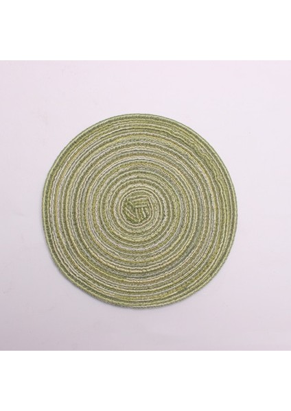 Yeşil 8 Adet 30 cm 8/10/12 Adet Masa Servis Altlıkları Masa Mat Için Rami Yalıtım Pedi Placemats Keten Kaymaz Masa Paspasları Ev Dekorasyon Pedi Coaster (Yurt Dışından)