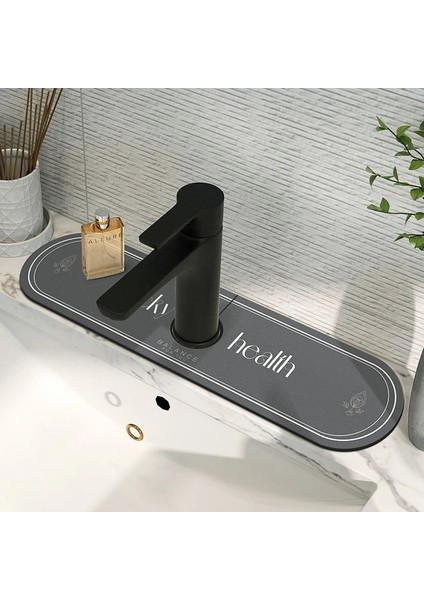 Musluk Drenaj Pedi A L 40 x 50CM Ev Saklama Paspasları Mutfak Emici Ped Kuru Drenaj Mat Lavabo Lavabo Kahve Makinesi Pedleri Masa Servis Altlığı Musluk Sıçrama Önleyici (Yurt Dışından)