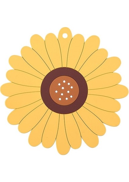 Ayçiçeği 15.5 cm Kiraz Çiçeği Coaster Yalıtım Mat Kaymaz Mat Ev Çay Bardağı Mat Anti-Haşlanma Yemek Masası Paspaslar Içecek Fincan Bardak (Yurt Dışından)