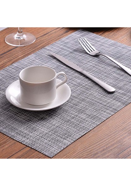 Açık Gri 30X45 cm Placemats Mutfak Yemek Bardak Altlıkları Masa Yer Paspasları Kaymaz Bulaşık Kase Tutucu Ped Yerleştirme Isı Leke Dayanıklı Dekoratif Mat (Yurt Dışından) fiyatları