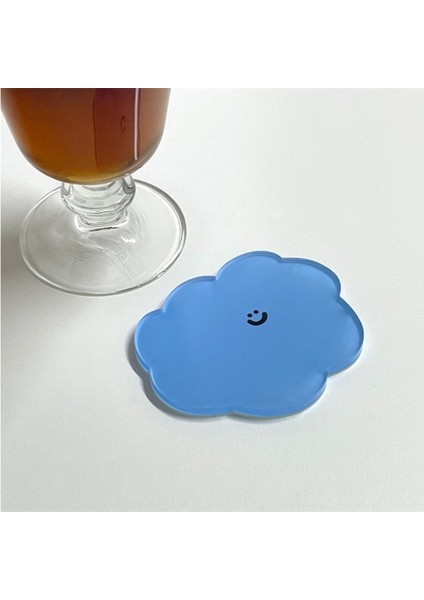 04 Sevimli Karikatür Akrilik Coaster Basit Su Geçirmez Ped Yüksek Sıcaklık Kase Ped Masaüstü Dekorasyon Masa Mat (Yurt Dışından)