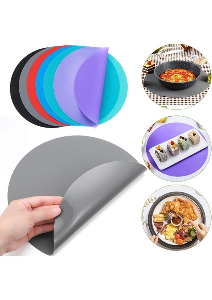 Siyah Yumuşak Yapışmaz Yuvarlak Mikrodalga Mat Dayanıklı Silikon Pişirme Pedi Masa Arkadaşı Pasta Tepsisi Pişirme Aracı Ev Mutfak Aksesuarları (Yurt Dışından) fiyatları