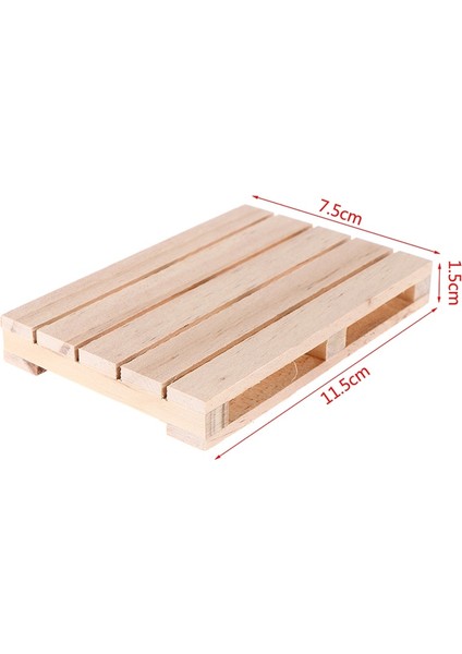 Koyu Haki 11.5x7.5x1.5 cm 1 Adet Mini Ahşap Palet Içecek Bardak Sıcak ve Soğuk Içecekler Yalıtım Pedi Bardak Altlığı Tencere Nihalesi (Yurt Dışından)