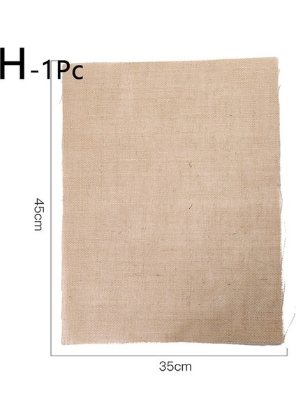 Stil 8 1 Adet Retro Doğal Jüt Çuval Bezi Yemek Masası Mat Yuvarlak Kare Keten Masa Placemat Fincan Paspaslar Ev Düğün Için Noel Partisi Dekoru (Yurt Dışından)