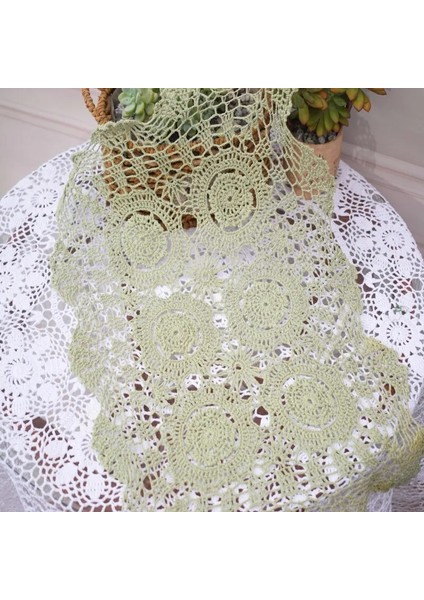 Beyaz 30X45 cm Yeni El Yapımı Dantel Pamuk Masa Yer Mat Tığ Işi Kahve Placemat Ped Noel Içecek Coaster Fincan Kupa Çay Yemek Bardak Altlığı Peçete Mutfak (Yurt Dışından)