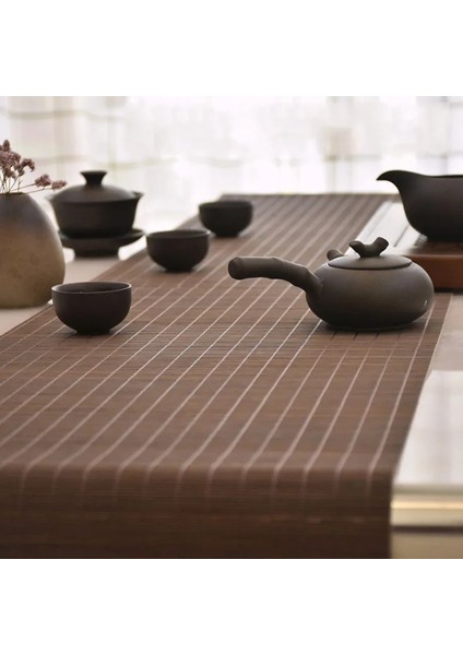 Stil 3 40CM Doğal Bambu Masa Koşucu Placemat Çay Paspasları Masa Placemat Pad Isı Yastığı Ev Cafe Restaurant Dekorasyon (Yurt Dışından) fiyatları