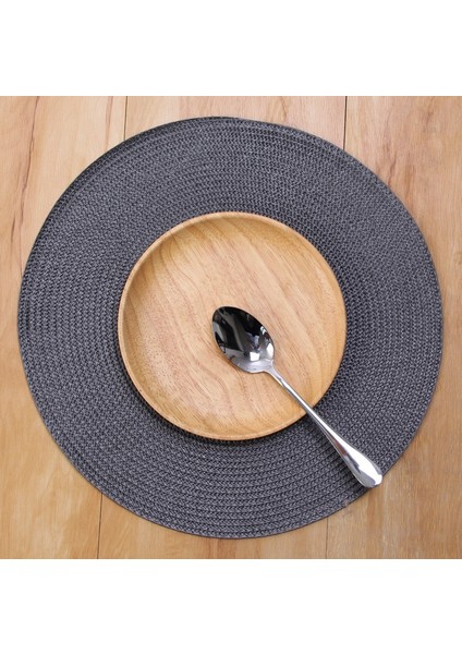 R Yuvarlak 4 Adet 4 Adet Pp Yemek Masası Mat Dokuma Placemat Ped Isıya Dayanıklı Kaseler Kahve Fincanları Coaster Sofra Mat Ev Mutfak Parti Kaynağı (Yurt Dışından)