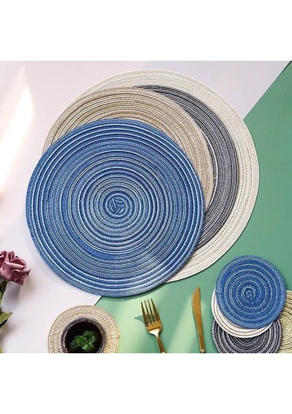 J 30CM Yemek Masası Için Servis Altlığı 1 Pc Isıya Dayanıklı Servis Altlıkları Lekeye Dayanıklı Kaymaz Yıkanabilir Dokuma Pamuk Ipliği Rami Sofra Mat (Yurt Dışından)