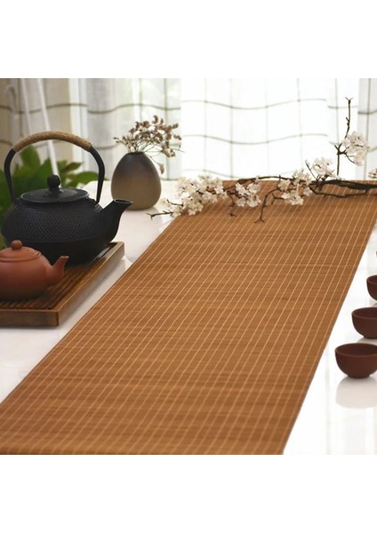 Stil 3 40CM Doğal Bambu Masa Koşucu Placemat Çay Paspasları Masa Placemat Pad Isı Yastığı Ev Cafe Restaurant Dekorasyon (Yurt Dışından) fırsatları
