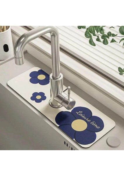 C Musluk Sıçrama Mat Çamur Lavabo Sıçrama Koruması Aşınmaya Dayanıklı Uygun Büyük Su Emme Hızlı Kuruyan Diatom Mutfak Malzemeleri (Yurt Dışından) fiyatları