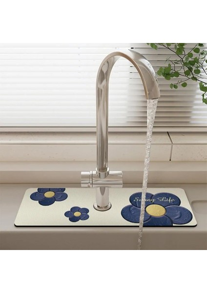 C Musluk Sıçrama Mat Çamur Lavabo Sıçrama Koruması Aşınmaya Dayanıklı Uygun Büyük Su Emme Hızlı Kuruyan Diatom Mutfak Malzemeleri (Yurt Dışından) indirimleri