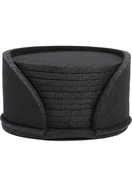 01 10 Adet Gösterildiği Gibi 10 Adet Yuvarlak Keçe Coaster Yemek Masası Koruyucu Ped Isıya Dayanıklı Fincan Mat Kahve Çay Sıcak Içecek Kupa Placemat Aksesuarları (Yurt Dışından)