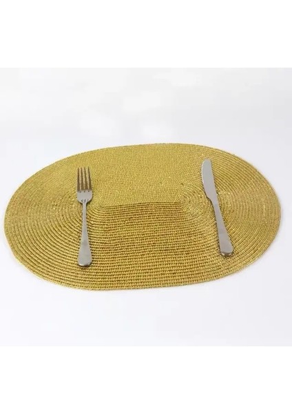 E Oval 4pcs Paket: 4.pp Set Isı Yalıtımı Kaymaz Placemat Yemek Masası Kase Bulaşık Pedi Mat Su Geçirmez Set De Masa Mutfak Placema (Yurt Dışından)