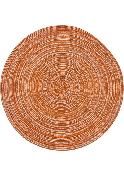Yemek Masası Için 18CM Servis Altlığı 1 Pc Isıya Dayanıklı Servis Altlıkları Lekeye Dayanıklı Kaymaz Yıkanabilir Dokuma Pamuk Ipliği Rami Sofra Mat (Yurt Dışından)