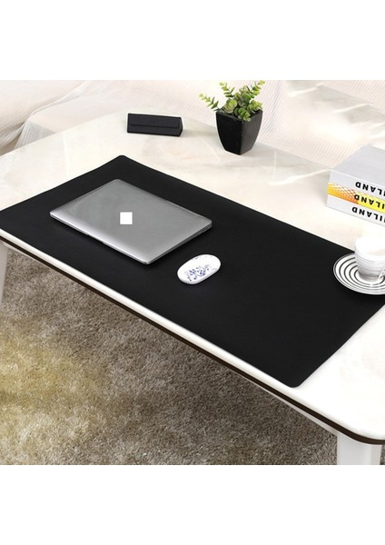 Siyah 40X80 cm Çift Taraflı Fare Altlığı Pu Deri Mousepad Halı Fare Mat Anti-Kirli Mouse Pad Ofis Bilgisayar Dizüstü Masa Pedi Büyük Sıcak (Yurt Dışından)