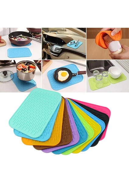 Kırmızı Sıcak !mutfak Silikon Isıya Dayanıklı Masa Mat Kaymaz Pot Tava Tutucu Ped Yastık Korumak Masa Aracı Isıya Dayanıklı Masa (Yurt Dışından) fiyatları