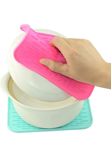 Kırmızı Sıcak !mutfak Silikon Isıya Dayanıklı Masa Mat Kaymaz Pot Tava Tutucu Ped Yastık Korumak Masa Aracı Isıya Dayanıklı Masa (Yurt Dışından) fırsatları