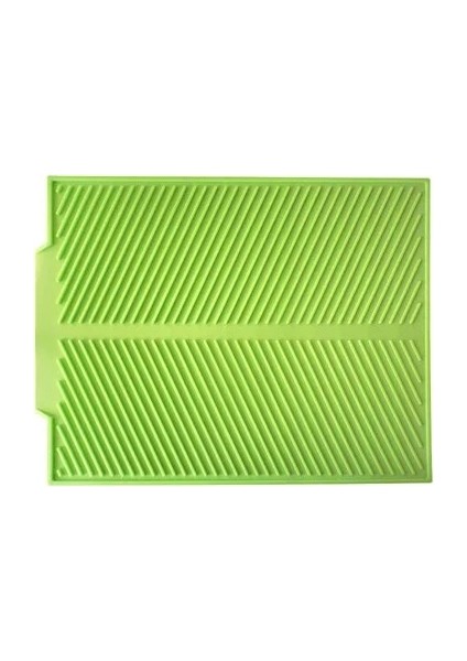 Yeşil L (43X33 Cm) Mutfak Silikon Drenaj Pedi Saklama Kabı Fincan Kurutma Mat Süzgeç Tepsisi Kaymaz Tavalar Sofra Için Haşlanma Önleyici Pot Tutucu Placemat (Yurt Dışından)