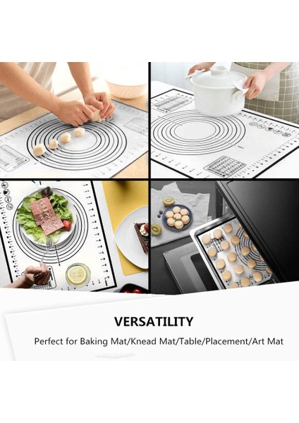50X40 cm Kırmızı Büyük Boy Silikon Yoğurma Pedi Yapışmaz Yüzey Haddeleme Hamur Mat Ölçekli Mutfak Pişirme Pasta Levha Fırın Astarı Bakeware (Yurt Dışından) fiyatları