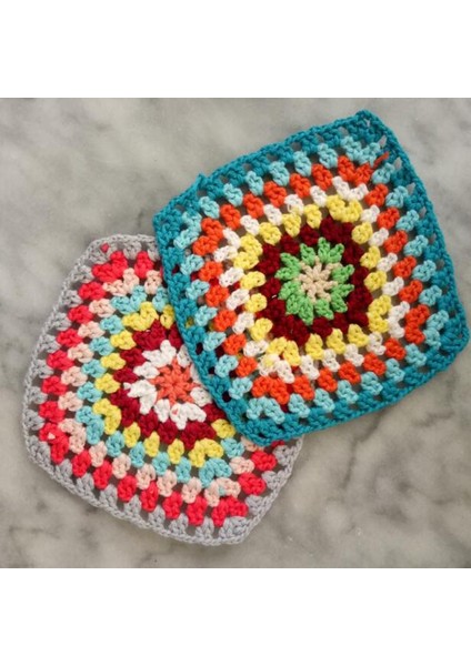Renkli Kare 30 cm Yenı Renkli Pamuk Tığ Işi Masa Örtüsü Mutfak Masa Örtüsü Kahve Yemek Masası Örtüsü Noel Çiçek Parti Ev Düğün Dekor (Yurt Dışından)