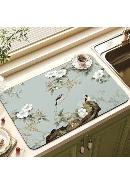 A9 Drenaj Pedi 30X40CM S Çin Klasik Mutfak Emici Drenaj Pedi Bulaşık Kurutma Mat Kauçuk Sofra Drenaj Pedi Yemek Takımı Bardak Şişe Halı Sofra Mat (Yurt Dışından) indirimleri