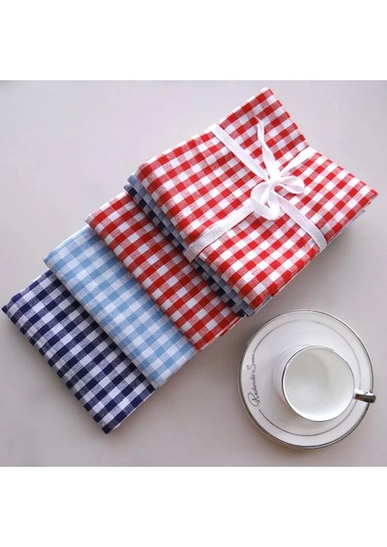 S1 Placemat S 30X40CM Ins Placemat Taze Ekose Masa Paspasları Basit Fotoğraf Arka Plan Bezi Yemek Masası Kaymaz Isıya Dayanıklı Ped Ev Dekor Masa Örtüsü (Yurt Dışından)