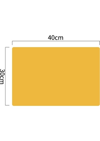 40X30CM Sarı 1 Adet 60/40CM Büyük Boy Gıda Sınıfı Silikon Su Geçirmez Placemat Isı Yalıtımı Anti-Patinaj Yıkanabilir Masa Mat Mutfak Yemeği Için (Yurt Dışından)
