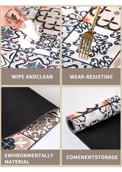 Tw-03-3 S 20X30 cm Süper Emici Drenaj Mat Mutfak Banyo Musluk Tezgah Emici Mat Kahve Makinesi Su Bardağı Kase Kurutma Placemat (Yurt Dışından)