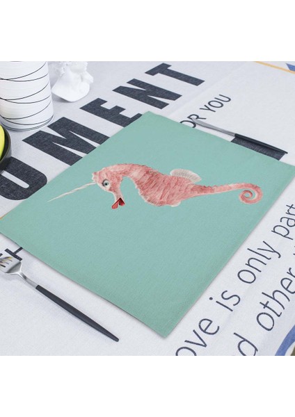 Cd3-6 42X32 cm 42X32 cm Karikatür Hayvan Içecek Coaster Masa Peçeteler Placemat Yemek Masası Fincan Coaster Placemats Masa Bireysel Masa Mat (Yurt Dışından)