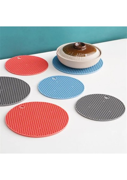 14CM Gösterildiği Gibi Yuvarlak Petek Silikon Mat Coaster Gıda Sınıfı Placemat Kaymaz Isıya Dayanıklı Masa Mat Bardak Mat Mutfak Aksesuarları Alet (Yurt Dışından) fırsatları