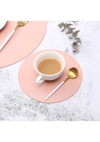 Siyah Küçük Placemat Yalıtım Yağa Dayanıklı Deri Placemat Batı Gıda Yemek Sofra Takımı Masa Mat Pedleri Kase Bardak Altlığı Mutfak Aksesuarı (Yurt Dışından) fırsatları