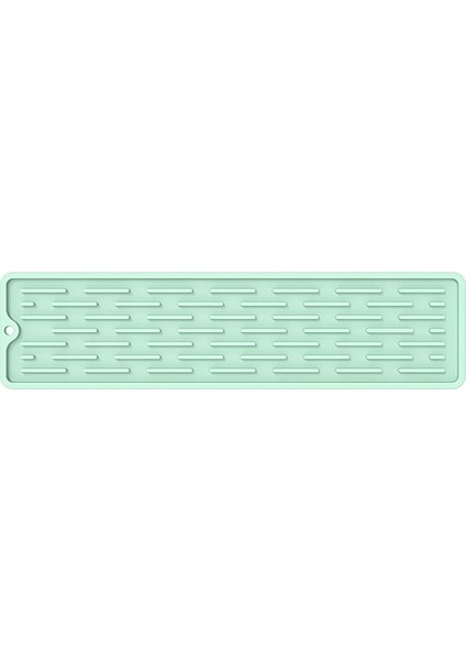 Yeşil 35X8 cm Silikon Bulaşık Drenaj Aracı Kaymaz Lavabo Tepsisi Sofra Yastık Depolama Rafı Mutfak Eşyaları Koruma Mat Mutfak Aksesuarları (Yurt Dışından)