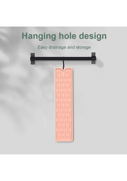 Yeşil 35X8 cm Silikon Bulaşık Drenaj Aracı Kaymaz Lavabo Tepsisi Sofra Yastık Depolama Rafı Mutfak Eşyaları Koruma Mat Mutfak Aksesuarları (Yurt Dışından)