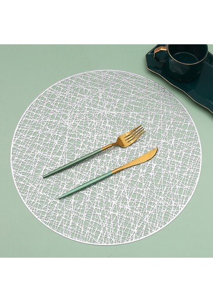 G2 38 cm 1 Adet Pvc Içi Boş Yalıtım Coaster Pedleri Masa Kase Mat Ev Yılbaşı Dekoru Isıya Dayanıklı Çiçek Şekli Placemat Yemek Masası (Yurt Dışından)