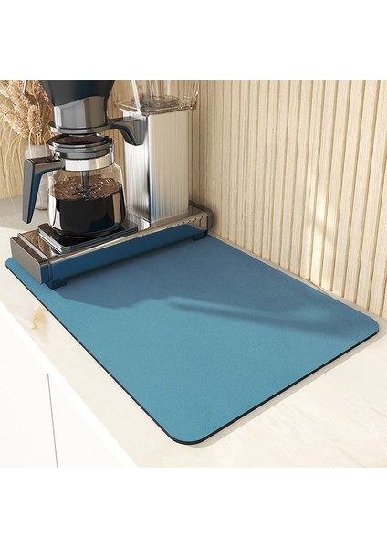 J 40X50CM Mutfak Bar Bulaşık Kurutma Mat Kahve Makinesi Emici Masa Placemat Isıya Dayanıklı Ped Tezgah Su Bardağı Drenaj Kurutma Pedi (Yurt Dışından)