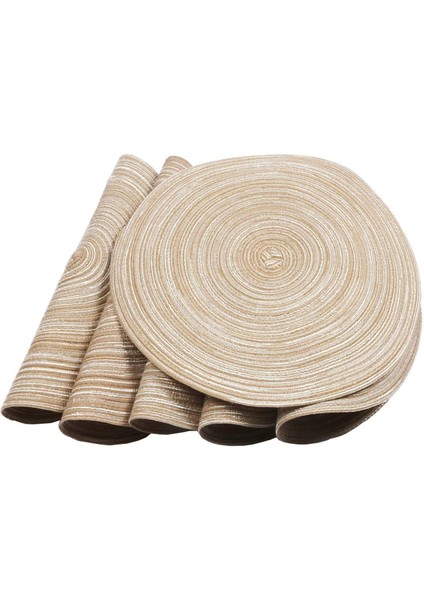 Koyu Gri Yuvarlak 30 cm Yuvarlak Örgülü Servis Altlığı 6'lı Yıkanabilir Yuvarlak Servis Altlığı Seti Mutfak Masası Için Yuvarlak Masa Paspasları Parti Barbekü Noel Günlük Kullanım Için (Yurt Dışından)