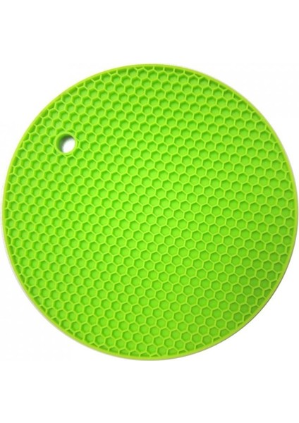 Açık Mavi 3mm Yuvarlak 18 cm Yuvarlak Şeker Renk Su Geçirmez Silikon Kaymaz Isıya Dayanıklı Mat Bardak Altlığı Yastık Placemat Pot Tutucu Mutfak Aksesuarı (Yurt Dışından)