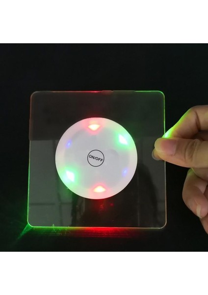 Yuvarlak Renkli Işık LED Coaster Akrilik Bar Kokteyl Flaş Tabanı LED Paspaslar Kristal Ultra-Ince LED Işık Coaster Bar Masa Dekorasyon Aksesuarları (Yurt Dışından) fırsatları